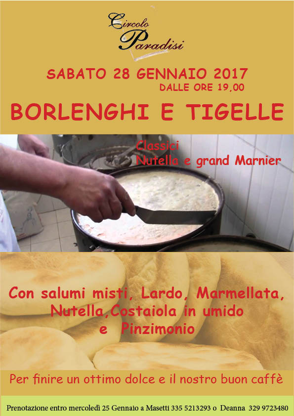 borlenghi e tigelle 20 01 2017